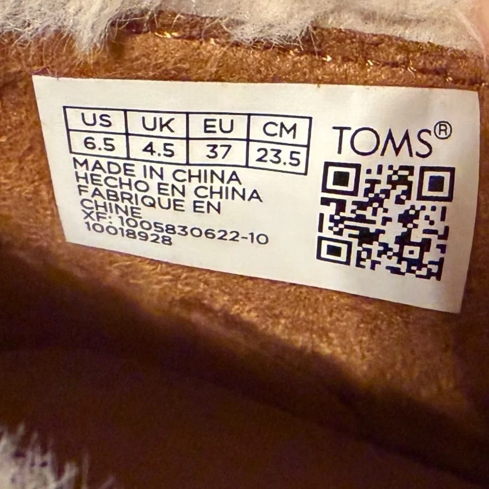 Toms faux shearling
